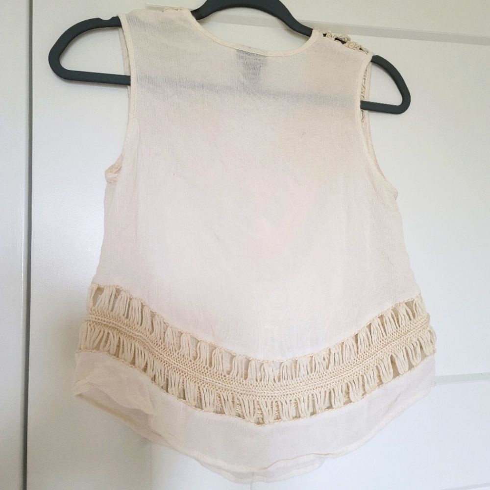Cream Boho Top - Picture 8 of 10